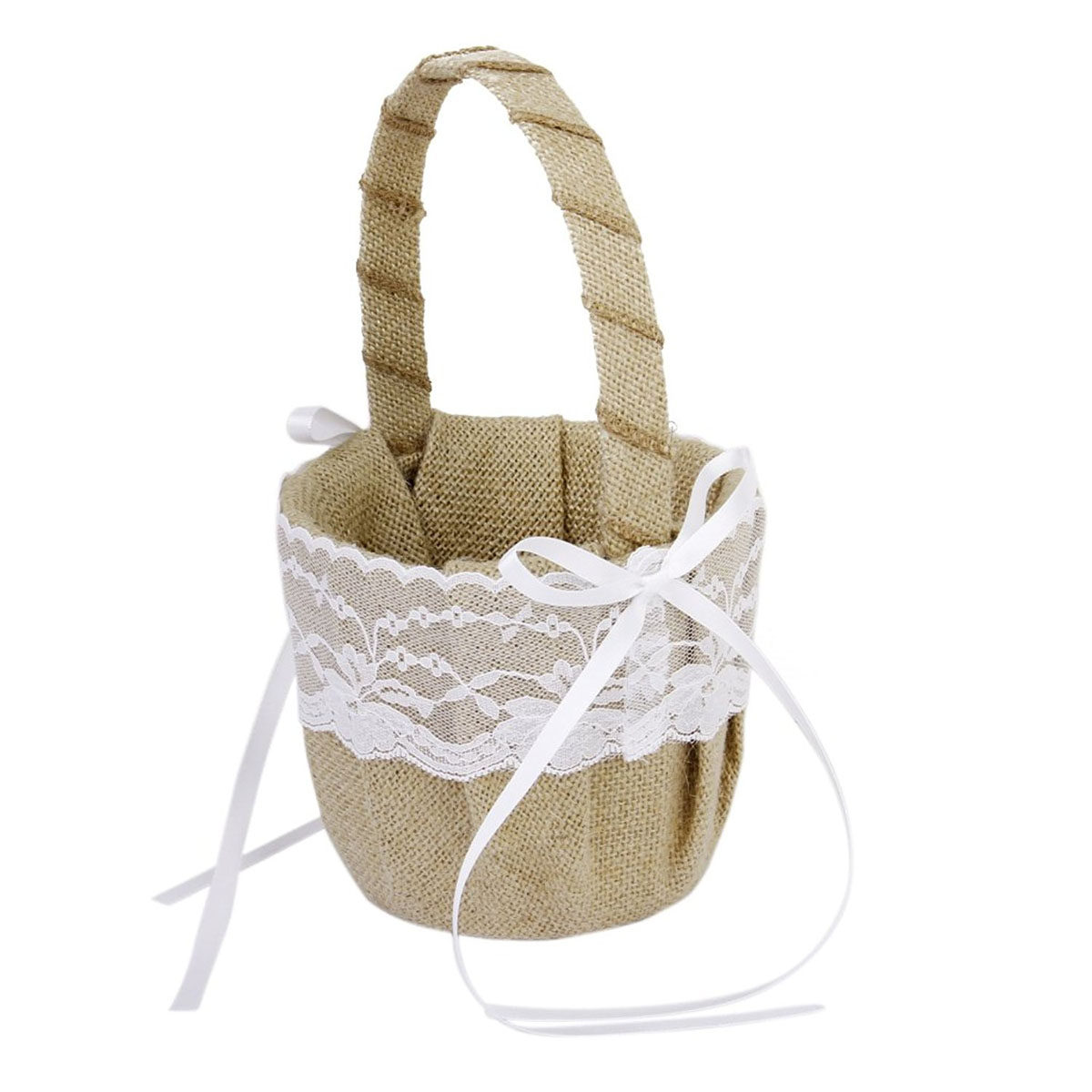 Set of 6 6'' Burlap Jute Lace  - огляд і ціна Ring Bearer Pillow