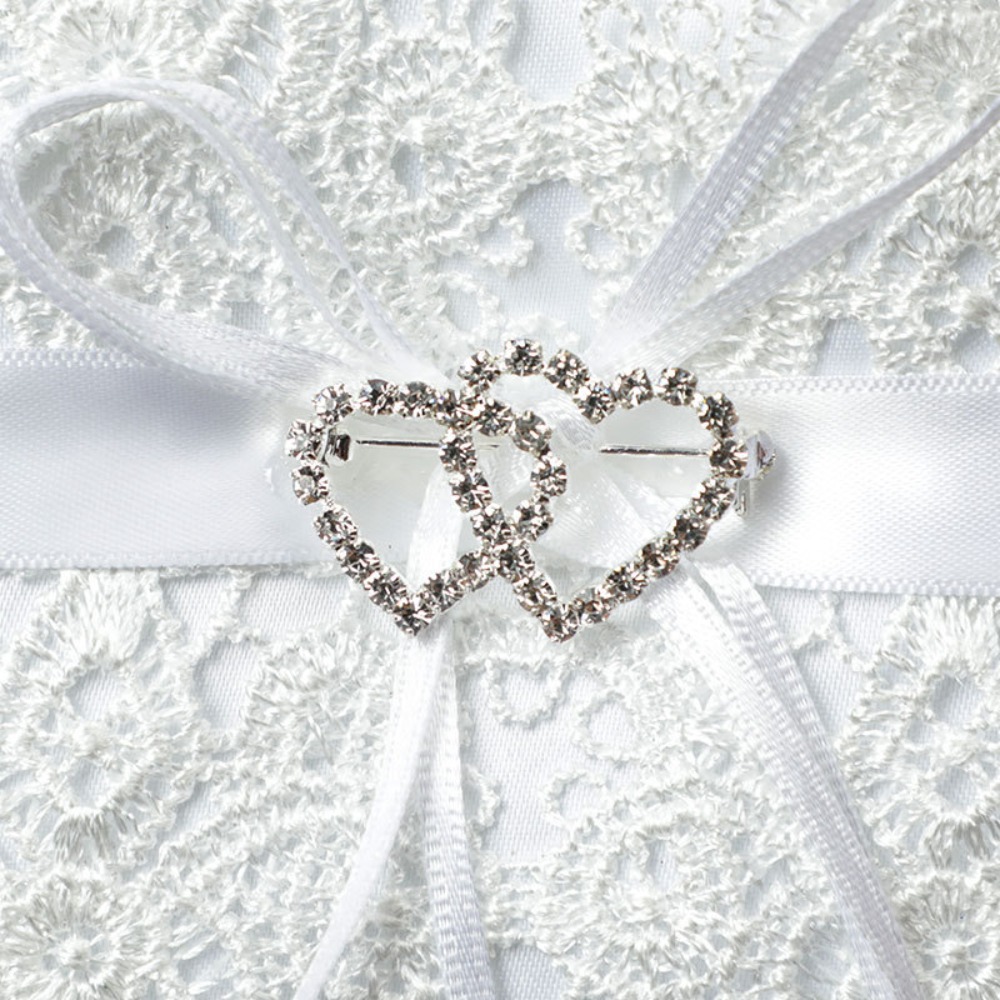 White Lace Wedding Ring Pillow - огляд і ціна Ring Bearer Pillow